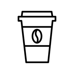 coffee iconVector illustration in black