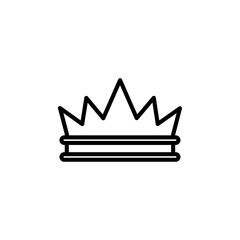 crown icon Vector illustration in black