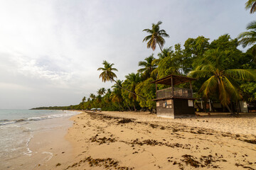 Martinica, Salines Beach - 8 February 2024 - Les Salines beach on a cloudy day