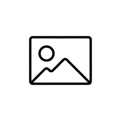 gallery icon Vector illustration in black