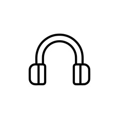 headphone icon Vector illustration in black