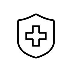 health icon Vector illustration in black