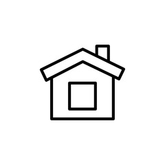 house icon Vector illustration in black