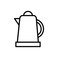 Fototapeta premium kettle iconVector illustration in black