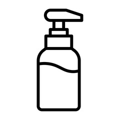 liquid soap iconVector illustration in black