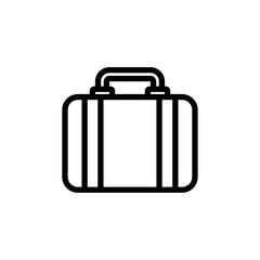 luggage iconVector illustration in black