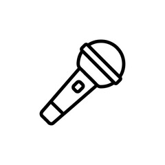 microphone icon Vector illustration in black