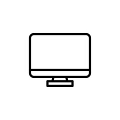 monitor icon Vector illustration in black