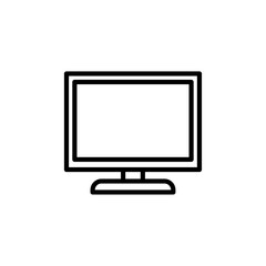 monitor icon Vector illustration in black