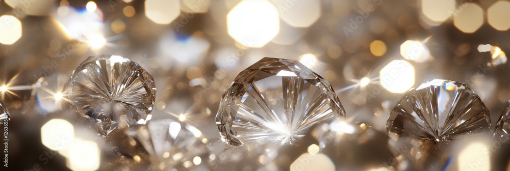 Poster isolated crystal flares with soft light and distinct halo effect create a striking visual display
