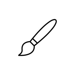 paint brush icon Vector illustration in black