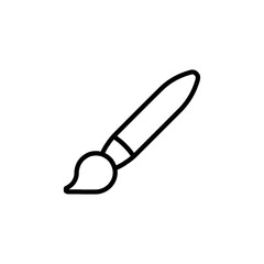 paint brush icon Vector illustration in black