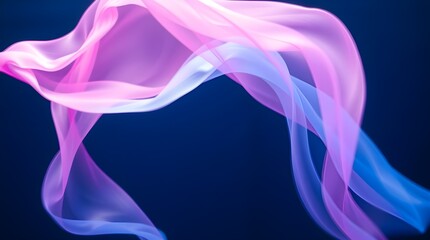 Naklejka premium The image features a series of abstract, fluid shapes that resemble flowing liquid or fabric