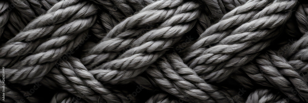 Aufkleber knitted texture with thick yarn creating a chunky effect and deep shadows