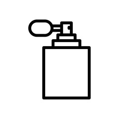 perfume iconVector illustration in black