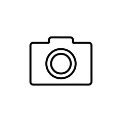 photo camera iconVector illustration in black