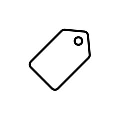 price tag iconVector illustration in black