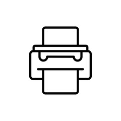 printer icon Vector illustration in black