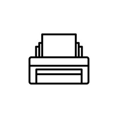 printer iconVector illustration in black