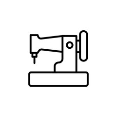 sewing machine iconVector illustration in black
