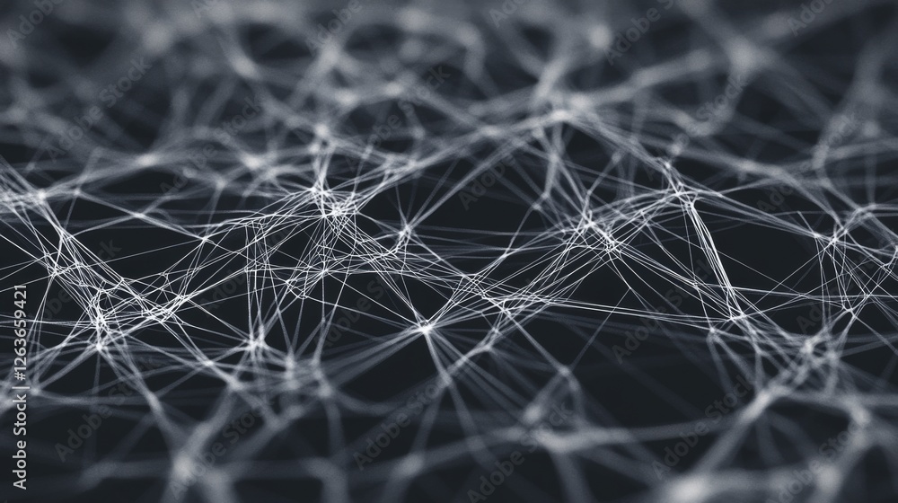 Poster abstract network connection, digital data flow