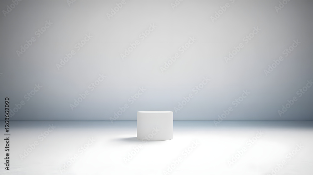 Poster empty gray studio background. design for displaying product.