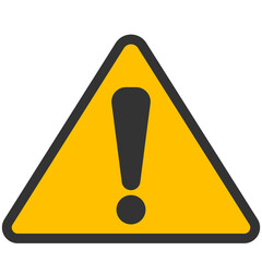 yellow triangle warning sign