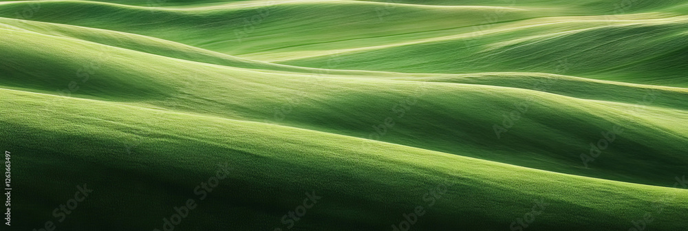Aufkleber texture of light green fairway with distinct mowing lines and smooth surface