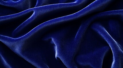 Elegant and Sophisticated Deep Royal Blue Velvet Texture Background With a Rich and Smooth Fabric Appearance, Ideal for Luxury Branding, Social Media, and High-End Designs