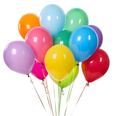 Obraz premium Colorful Balloons Floating in the Air Celebration Joyful