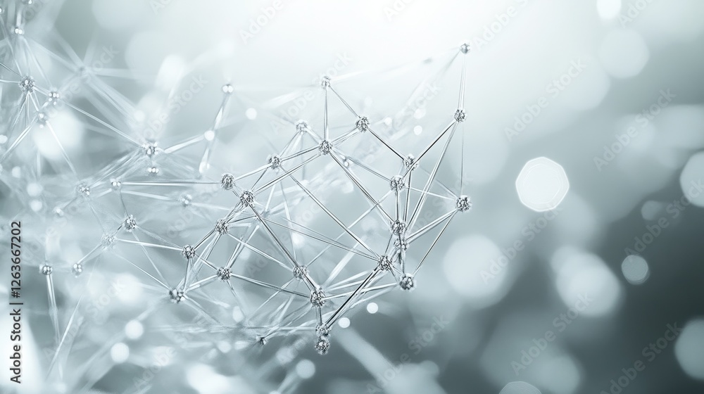 Poster abstract global network concept with a world map and connection lines, a technology background in wh