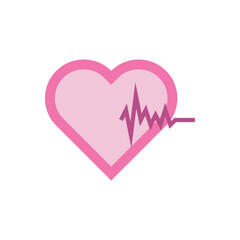 Illustration of heart race, vector design illustration. 