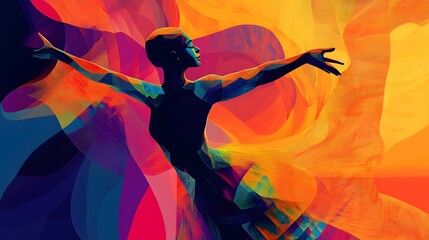 international day of dance abstract illustration