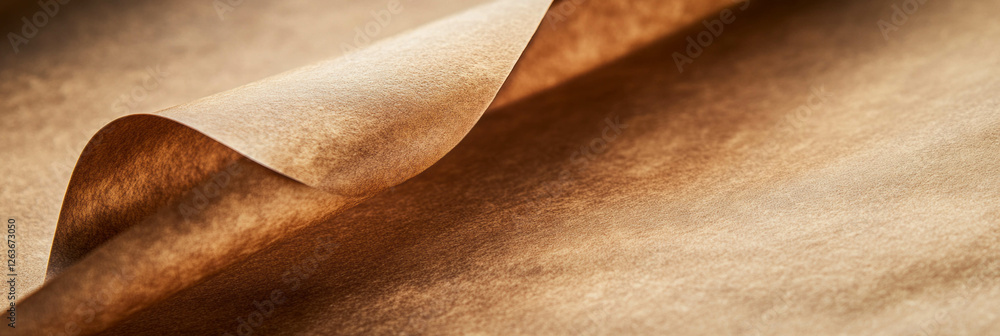 Poster subtle texture of medium brown paper with angled grain and smooth surface