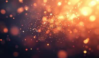 Obraz premium Dynamic explosion with fiery sparks on a blurred background.