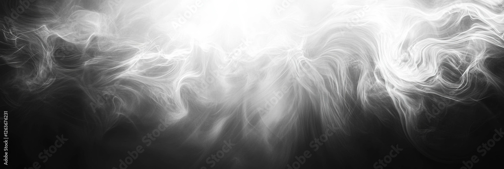 Poster mottled black and white texture with soft diffused effects creating an abstract visual experience