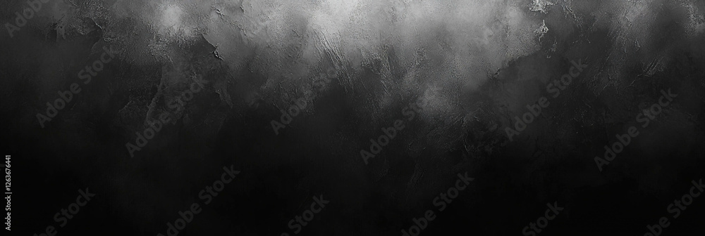 Poster complex black and white texture with blurred patterns creating a cloudy appearance