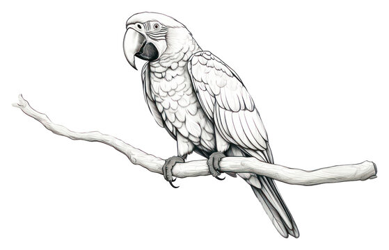 PNG Brazill drawing parrot animal.