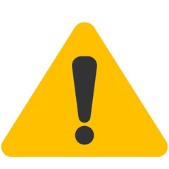 yellow silhouette triangle warning sign