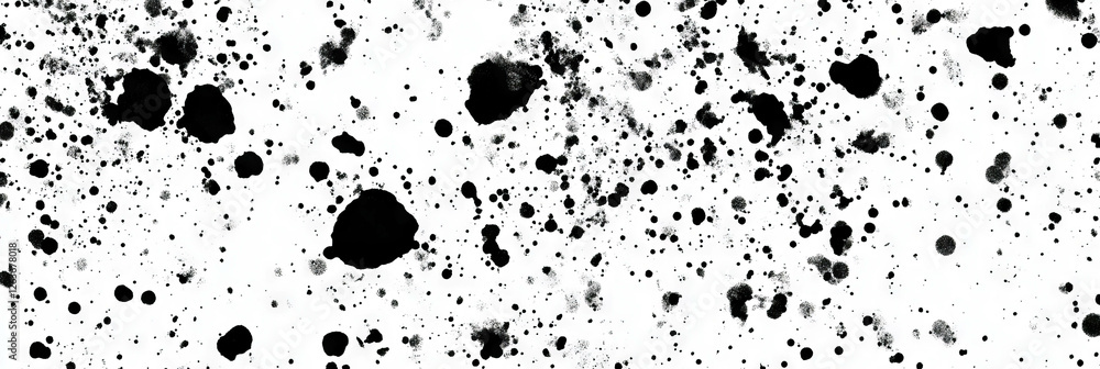 Aufkleber mottled black and white texture with dense patterns and highlights in chaotic arrangement