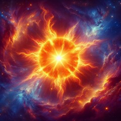Fototapeta premium The Blazing Core of Energy