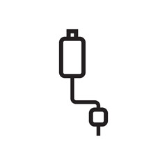 Exhaust line icon vector design illustration. Automotive item part icon design illustration. 