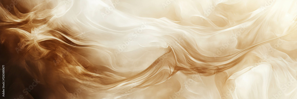 Poster mottled brown and beige texture with flowing streaks creating an abstract design
