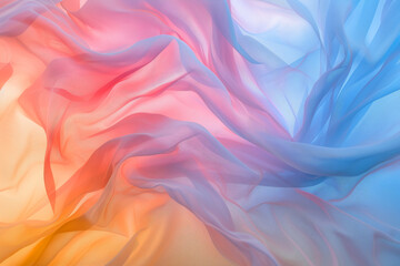 Obraz premium An abstract background for an innovative program with light waves or a smoky train in soft pastel colors