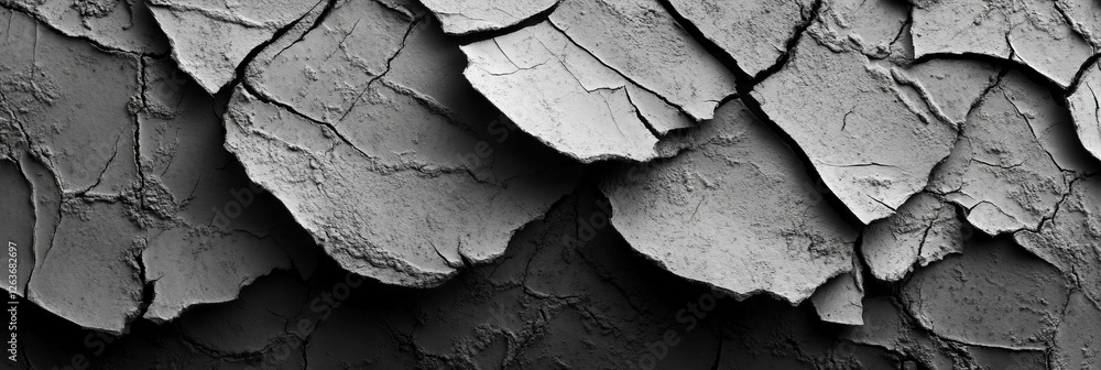 Poster mottled grayscale texture with large overlapping patches in high contrast