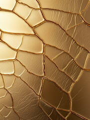 Textured golden surface with cracks showcasing intricate patterns and warm tones
