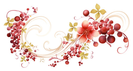 PNG Chinese newyear graphics pattern plant.