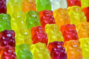 Close-up of gummy bears 