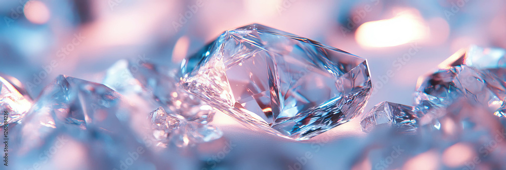 Aufkleber overlapping crystal flares create dazzling light patterns and vibrant colors