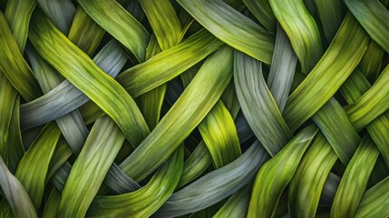 Macro photography of forest needle pattern with green and gray nuances